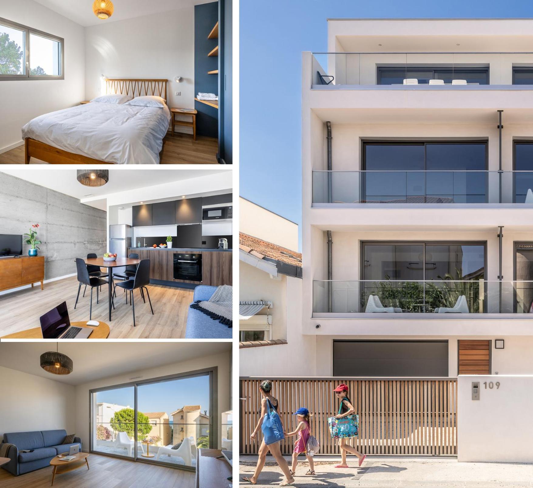 South-Of-France T2 Neuf Haut De Gamme, Climatise, Parking Gratuit, 2Eme Ligne Balcon 3 Карнон-Плаж Экстерьер фото